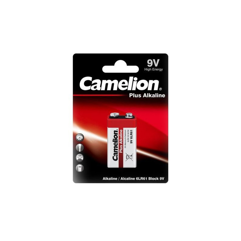 CAMELION 6LR61 BP1 9VBattery 580mAh SuperAlkaline 1 per Pack 6LR61-BP1