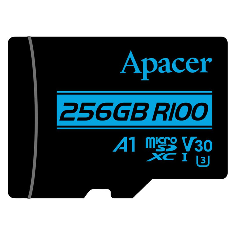 Apacer 256GB Class 10 MicroSD with Adapter  Retail Box   Limited Lifetime Warranty AP256GMCSX10U7-R