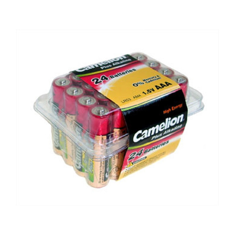 CAMELION LR03 PB24 AAA Size Battery Super Alkaline 24 per Pack LR03-PB24