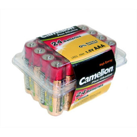 CAMELION LR03 PB24 AAA Size Battery Super Alkaline 24 per Pack LR03-PB24