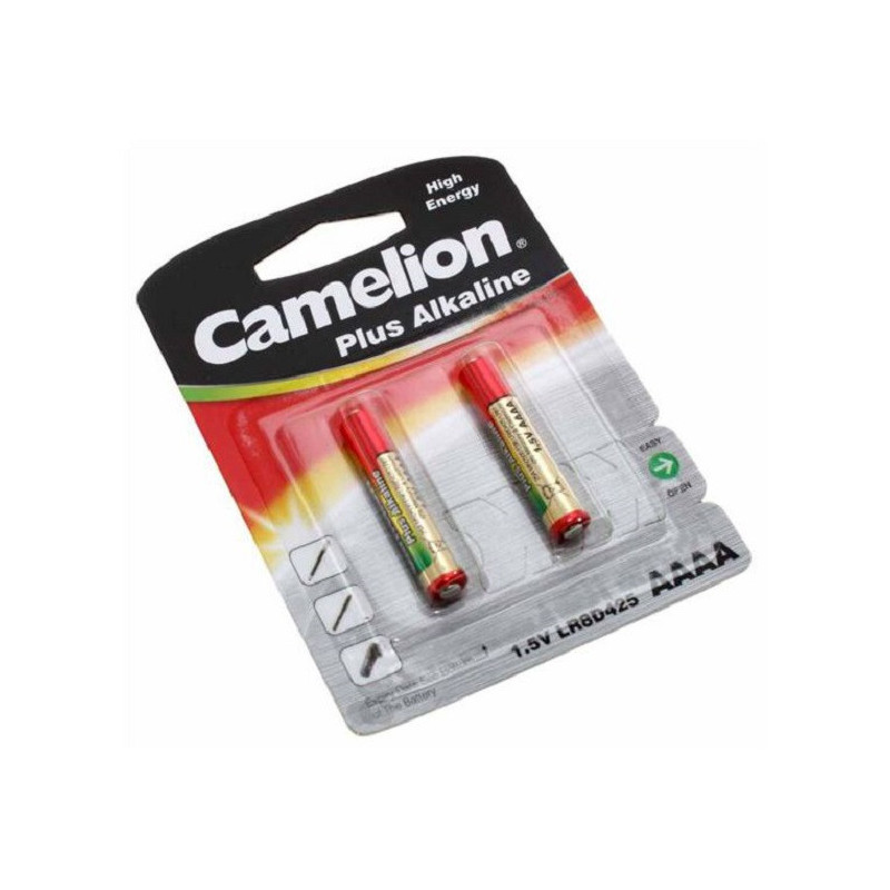CAMELION LR8D425 BP2 AAAA Size 1.5V Battery Super Alkaline 2 per Pack LR8D425-BP2