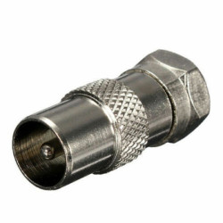 ANT FCONMALETV F Type Male to PAL Type Male Adapter  per  Coupler sold per connector ANT-FCONMALETV