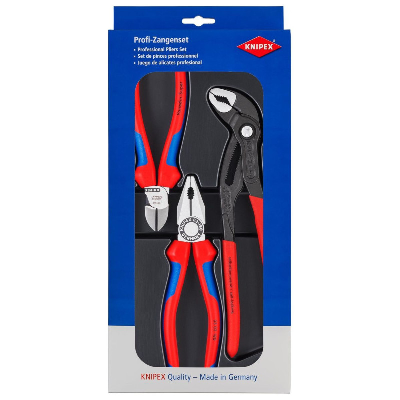 Knipex 00-20-09-V01 3 Piece Best Sellers Pliers and Cutters Tool Kit