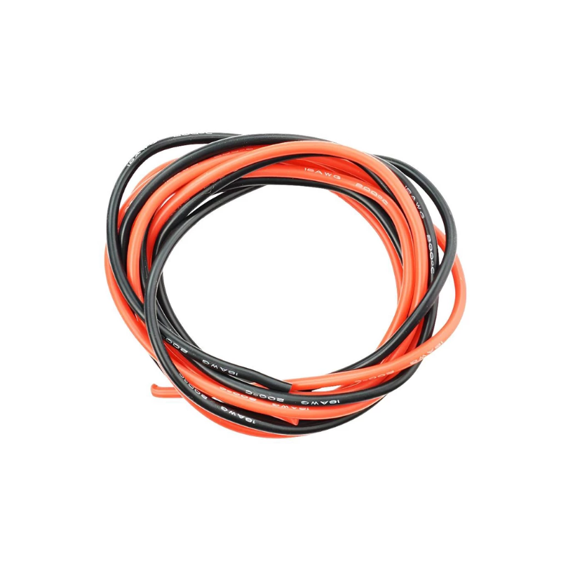 DFRobot FIT0585 High Temperature Resistant Silicone Wire (18AWG 0.75mm2 1m Red & Black) 4308223