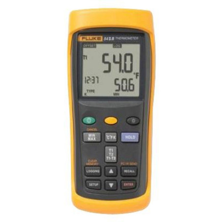 Fluke 54 IIB Dual Input Digital Thermometer with Data Logging