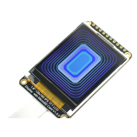 DFRobot DFR0928 Fermion: 1.8" 128x160 IPS TFT LCD Display with MicroSD Card Slot (Breakout) 4733239