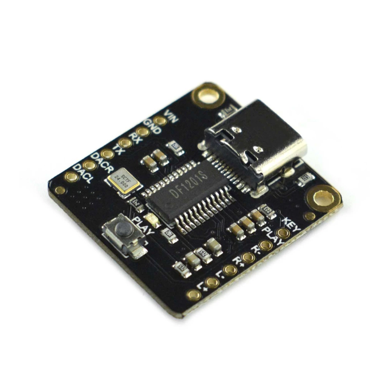 DFRobot DFR0768 Fermion: DFPlayer Pro - Dual Channel MP3 Module with 128MB Storage (Arduino / Raspberry Pi Compatible) 3879662