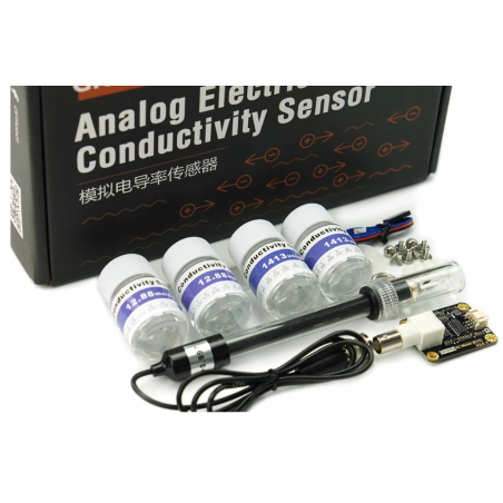 DFRobot DFR0300 Gravity: Lab Grade Analog EC / Electrical Conductivity Sensor Kit for Water Quality Monitoring (K-1) 2946108