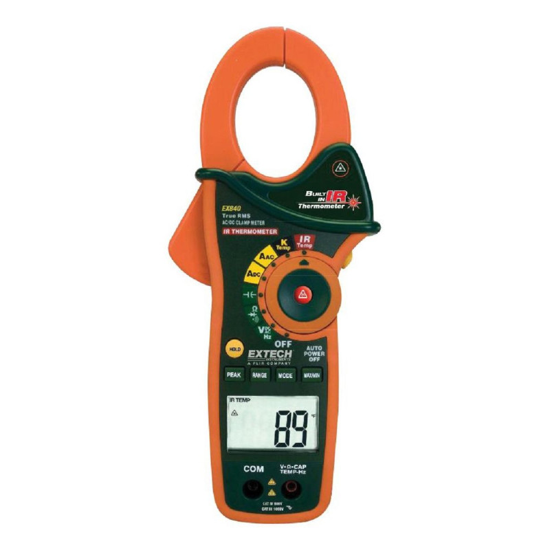 Extech Instruments EX840 CAT IV 1000A Clamp Meter & IR Thermometer