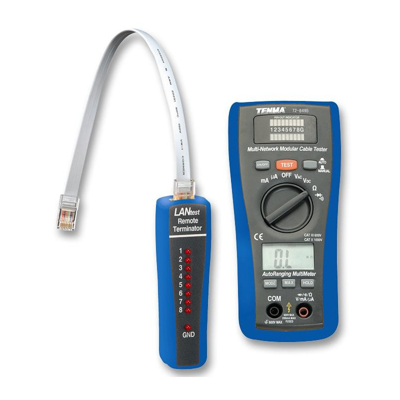 Tenma 72-8495 2-in-1 LAN Tester & Multimeter