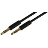 Pro Signal (PSG03746) Slim 3.5mm Stereo Jack Plug to Plug Lead  2m Black