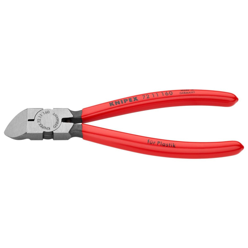 Knipex (72 11 160) Cutter  For Plastic / Lead  Oblique  160mm