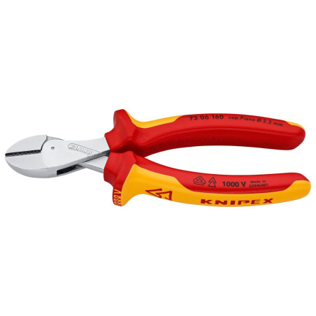 Knipex (73 06 160) Cutter  Compact  Diagonal  160 mm  Edge  4.8 mm