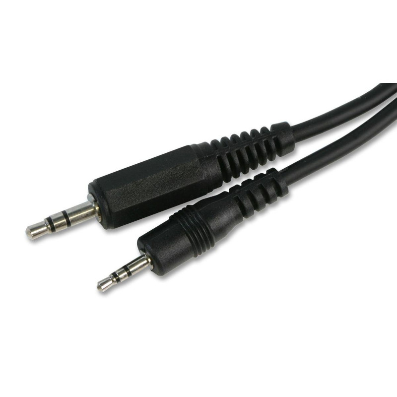 Pro Signal(PSG03107) 3.5mm Stereo Jack Plug  2.5mm  1m  Black