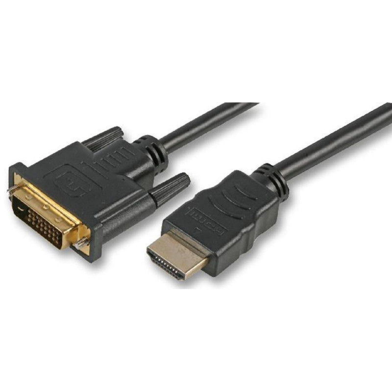 Pro Signal (PSG90893) Copied HDMI Male to DVI-D Male Lead  0.5m Black