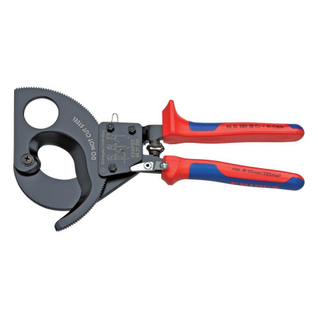 Knipex (95 31 280) Cable Cutter  52mm Capacity  Aluminium & Copper Cables