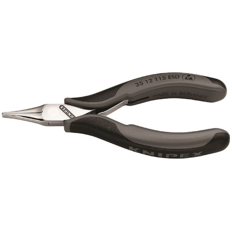 Knipex (35 12 115 ESD) Electronics Pliers ESD 15mm Flat Wide Jawed