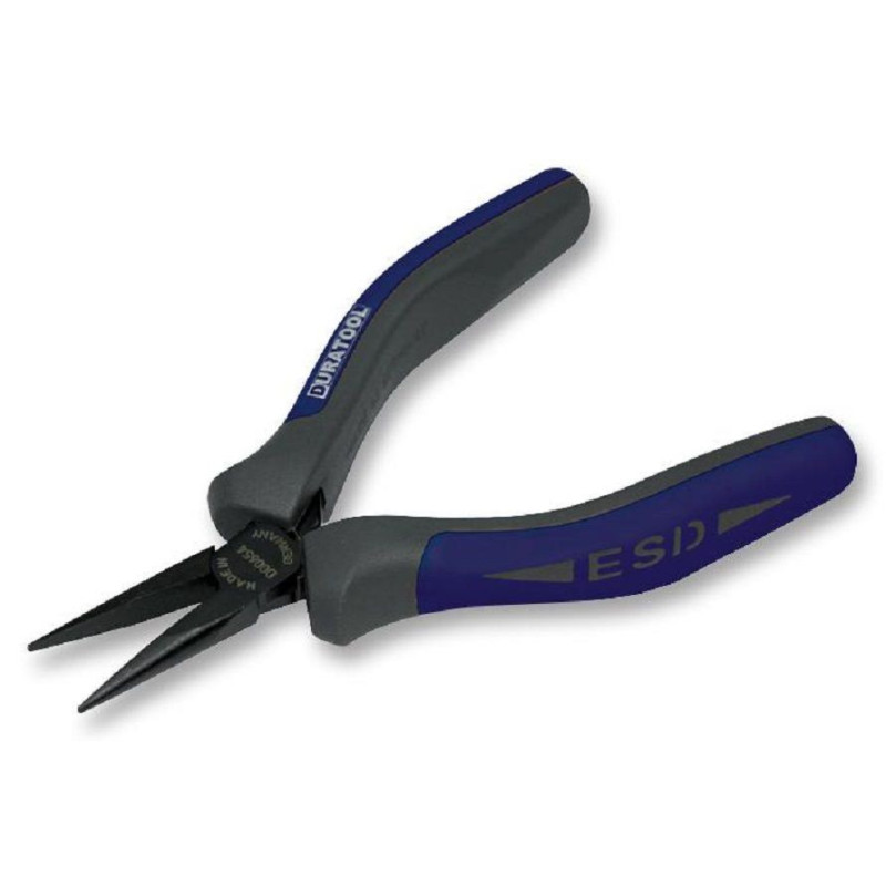 Duratool (D00654) 130mm ESD Snipe Straight Nose Plier