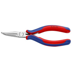 Knipex (35 82 145) 115mm Bent Half-round Long Jawed Electronic Pliers