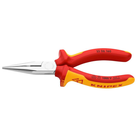 Knipex (25 06 160) 160mm Length Snipe Nose Side Cutting Plier