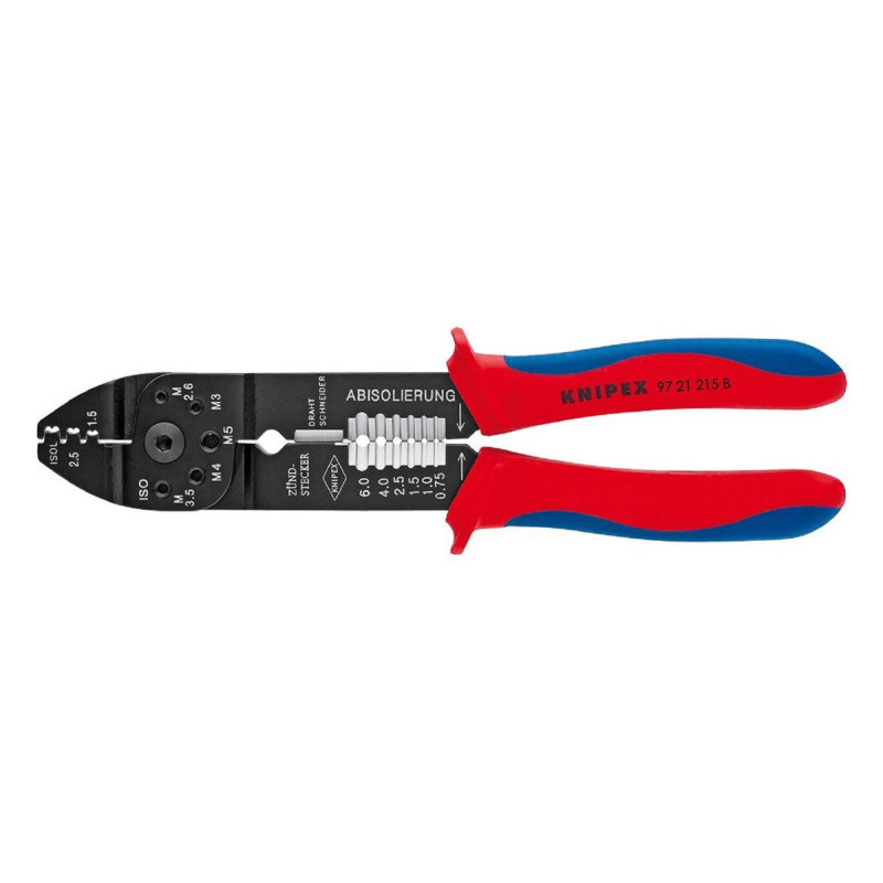 Knipex (97 21 215 B) Combination Plier  Crimping  3 Position  230mm