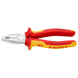 Knipex (03 06 180) 180mm VDE Combination Pliers with Cutting Edges