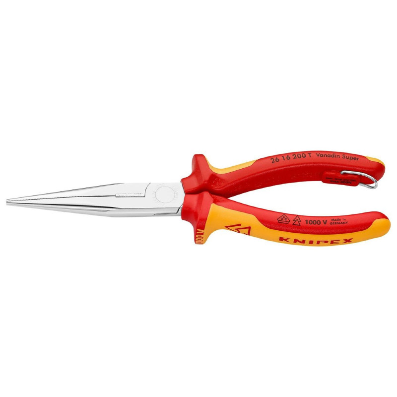 Knipex (26 16 200 T) Plier  Snipe Nose  200mm Length