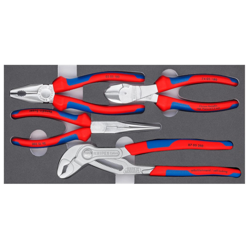 Knipex (00 20 01 V17) Plier Set  Chrome  4 Piece