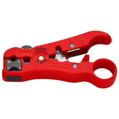 Knipex (16 60 06 SB) Cable Stripping Tool for Coaxial Cables