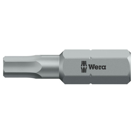 Wera (05056310001) Hex Driver Bit  Hex  2.5mm Bit  25 mm Overall