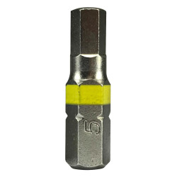 Duratool (DT000443) Hex Driver Bit  Hex  H4 Tip  25 mm Length