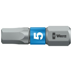 Wera (05056685001) Hex Driver Bit  Hex  5mm Bit  25 mm Overall