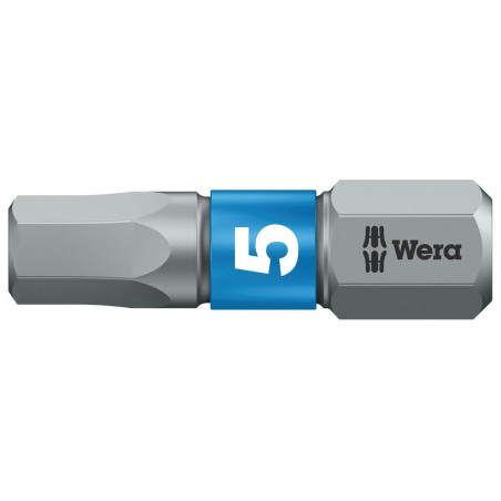 Wera (05056685001) Hex Driver Bit  Hex  5mm Bit  25 mm Overall