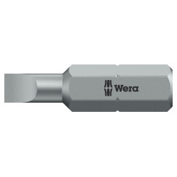 Wera (05072057001) Hex Driver Bit  Slotted  0.8mm x 5.5mm Bit  25 mm