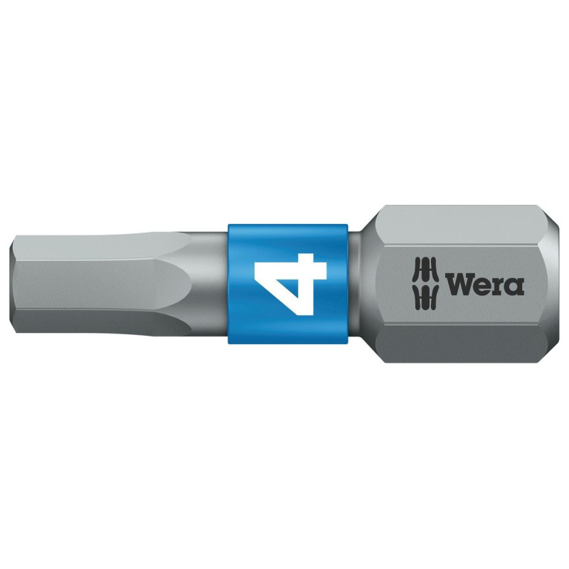 Wera (05056684001) Hex Driver Bit  Hex  4mm Bit  25 mm Overall