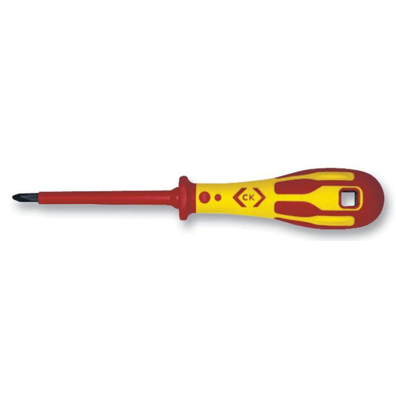 CK Tools (T49142-1) Phillips Screwdriver, VDE, No.1 Tip, 80 mm Blade length