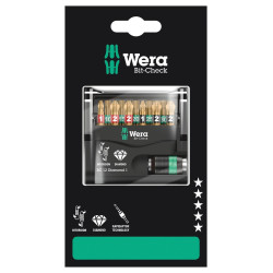 Wera (BIT-CHECK 12 DIAMOND 1 SB) Hex Bit Set  12 Piece