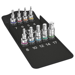 Wera (05004201001) Bit Set  Socket  1/2 Drive  9 Piece"