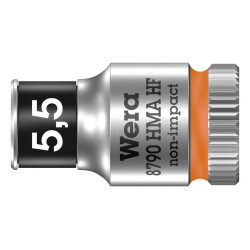 Wera (8790 5.5) Socket  Hex  Zyklop Series  5.5mm AF  6.35mm Drive