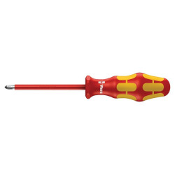 Wera (165 I PZ2 VDE) PZ2 x 100mm Kraftform Plus VDE Insulated Screwdriver