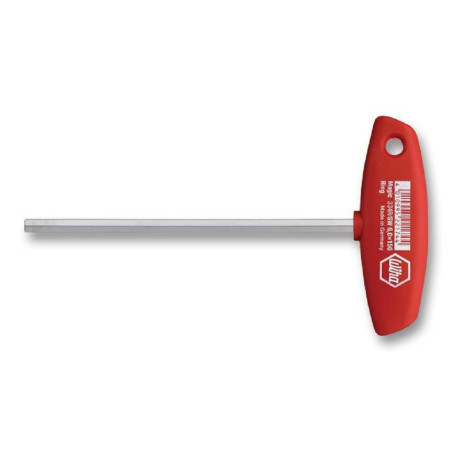 Wiha (334-3L) Screwdriver  Hex  Long T Handle  3 mm Tip Size  226 mm Length