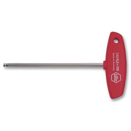 Wiha (540-5) Screwdriver  Hex  T Handle  Ball  5 mm Tip Size  182mm Length