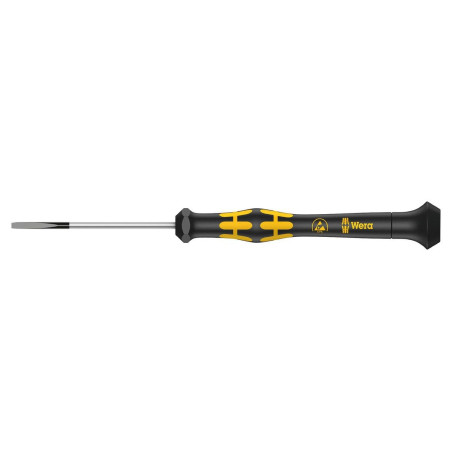 Wera (030104) Screwdriver, Slotted, Precision, 80 mm Blade, 2.5 mm Tip