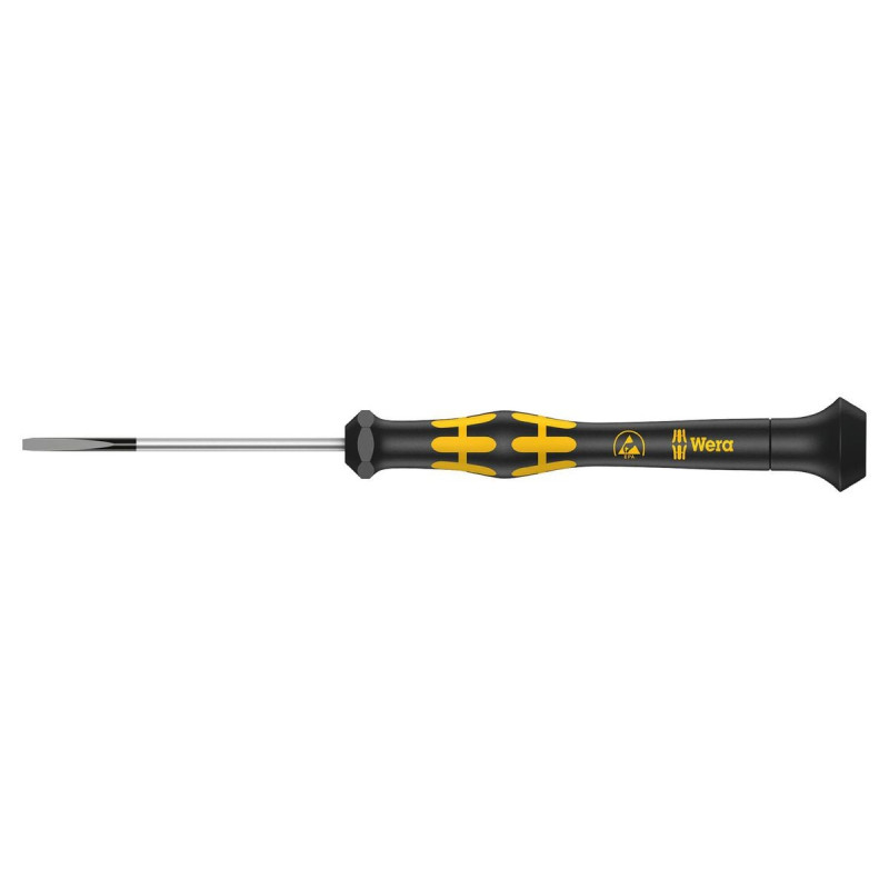 Wera (030107) Screwdriver, Slotted, Precision, 80 mm Blade, 4 mm Tip