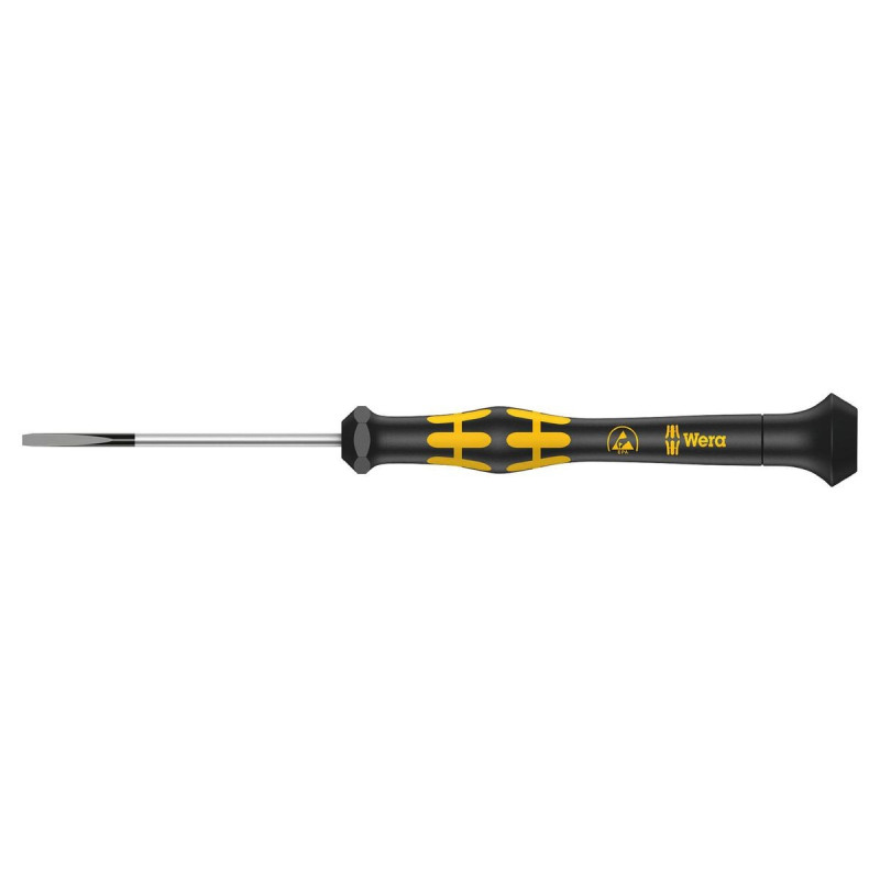 Wera (030103) Screwdriver, Slotted, Precision, 60 mm Blade, 2 mm Tip