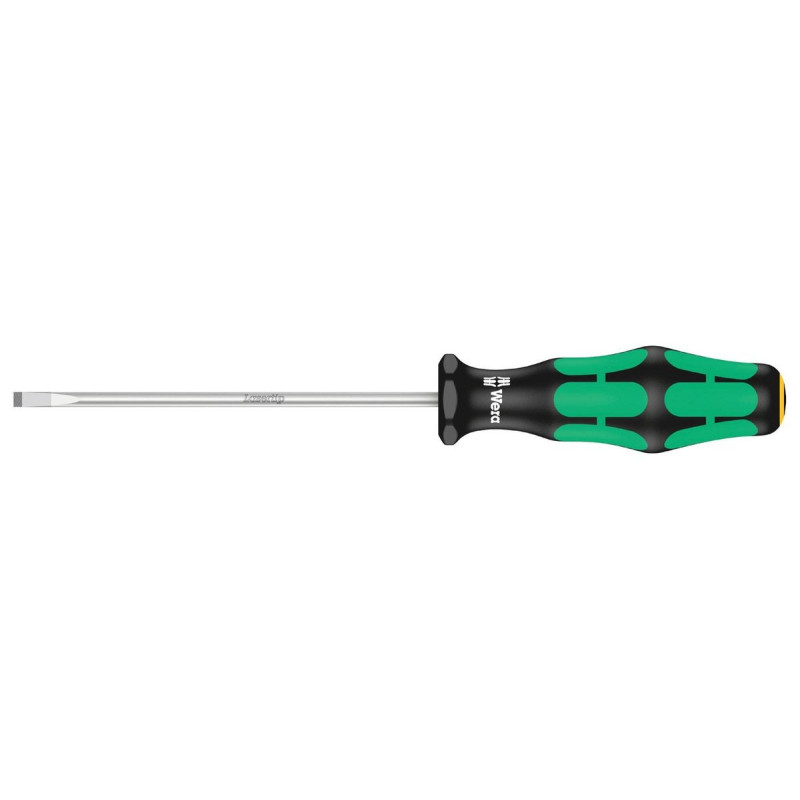 Wera (8015) Screwdriver  Slotted  100 mm Blade  3.5 mm Tip  181 mm Overall