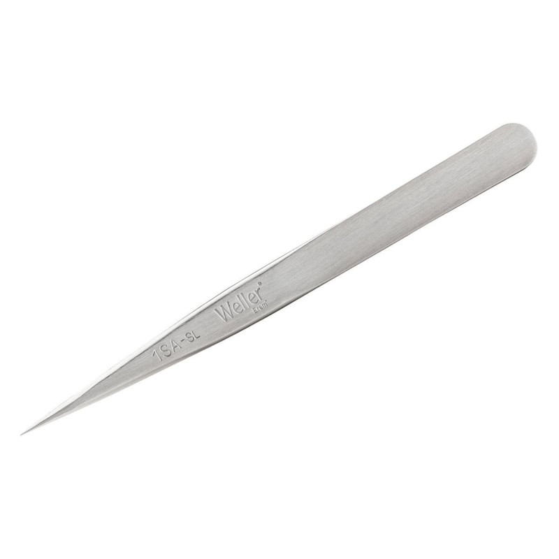 Weller Erem (1SASL) Tweezer  Precision  Straight  Stainless Steel  4.75