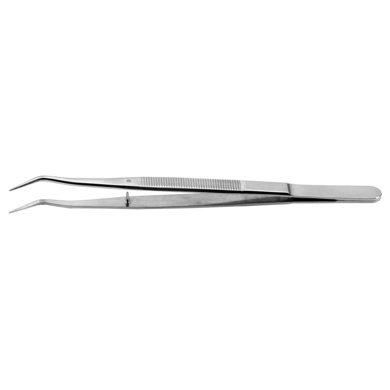 Ideal-Tek (650.SA) Tweezer  General Purpose  Bent  Stainless Steel