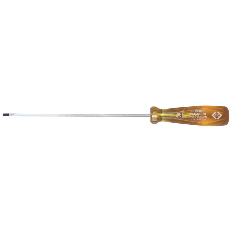 CK Tools (T4975 10) Screwdriver  Slotted  Parallel  250mm Blade  4mm Tip