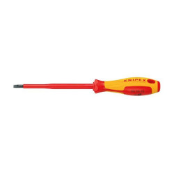 knipex (98 20 55 SL) Screwdriver  Slotted  Insulated  Slim  5.5 mm Tip